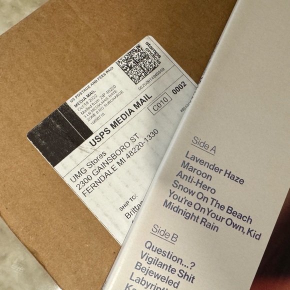 Taylor Swift: ***SIGNED*** Midnights: Moonstone edition VINYL- BNWOT C - Picture 9 of 10